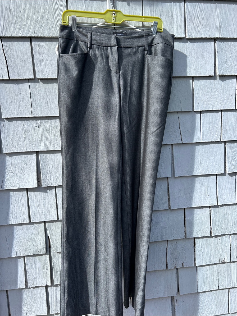 Express Gray Dress Pants - Classic Straight Fit size 4 sheen
